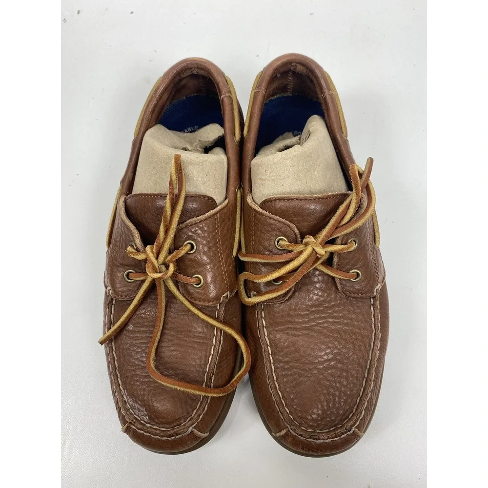 Rockport mens washable boat shoes size 8‎ M classic tan